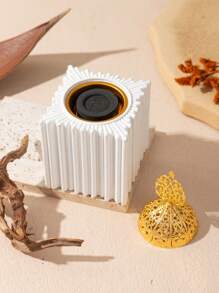 1 Stück Räucherstäbchenhalter aus Harz, Arabischer Stil Räucherkerzenhalter, dekorativer Aromatherapie-Ofen, Heimdekoration, Raum Dekoration, Party- und Feiertags Dekoration - Braun - Übersicht 9