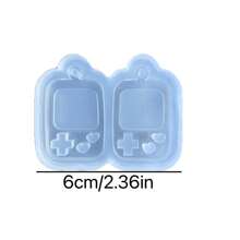 Dual Game Console Shaped Resin Casting Molds, Silicone Mold Accessories, Resin Liquid Molds, Resin Keychain Silicone Molds, Resin Molds - Silicone - View 5