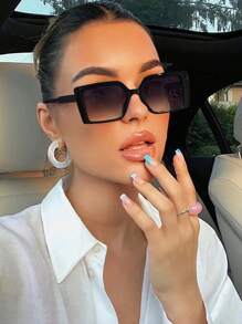 1 件新款时尚方形框架眼镜，欧美个性化 INPSPIRED 设计，高端女士眼镜