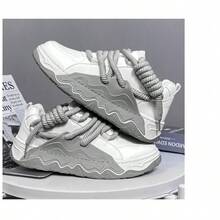 Men Casual Athletic Shoes - Grey - View 4