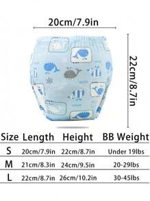 3 piezas/2 piezas/1 pieza Pantalones de entrenamiento para ir al baño suaves - Reutilizables, 6 capas absorbentes y transpirables, perfectos para todas las estaciones, pantalones de entrenamiento para bebés, bolsillos de pañal lavables, pantalones de pañal de aprendizaje para bebés, pantalones de pañal de tela para bebés, bolsillos de pañal transpirables, adecuados para niños y niñas