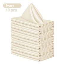 1PC/10PCS Shiny Satin Table Runner, Satin Solid Color Table Mat,Perfect Home And Wedding Decoration For Parties, Engagements, Birthdays, Hotels And Homes - Multicolor - View 28