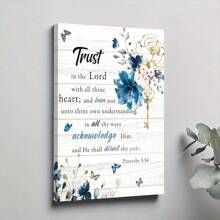 Christian Wall Art Christian Scriptures Pictures Wall Decor Bible Verse Religious Canvas Prints Trust in Lord Painting Modern Artwork Home Decorati - Multicolor - Ver 1