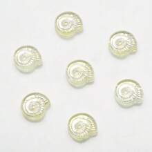 30 stuks 12mm glazen slakkenkralen met middengat, platte geregen kralen, zeeslakkenkralen voor doe-het-zelf sieraden maken, knutselaccessoires, damesarmband, telefoonketting, sleutelhanger, autohanger, aquariumdecoratie