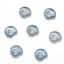 30 stuks 12mm glazen slakkenkralen met middengat, platte geregen kralen, zeeslakkenkralen voor doe-het-zelf sieraden maken, knutselaccessoires, damesarmband, telefoonketting, sleutelhanger, autohanger, aquariumdecoratie