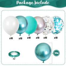 50 piezas de globos de látex metálicos cromados de 10 pulgadas en colores surtidos, aptos para bodas, cumpleaños, San Valentín, decoración de fiestas y Navidad