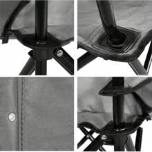 Set de 2 Sillas Plegable para Camping, Pesca, Playa y Actividades al Aire Libre – Silla Resistente con Reposabrazos, Portavasos y Bolsa Lateral de Malla – Estructura de Acero Duradera con Base Antideslizante y Resistente al Desgaste – Tejido Oxford 600D Impermeable y Transpirable – Capacidad de Carga hasta 110 kg – Ligera, Portátil y Fácil de Transportar con Bolsa de Transporte Incluida