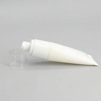 1Pc 30Ml White Cosmetic Hose Vacuum Pump Head Bottling Vacuum Emulsion Packaging Tube Travel Bottle Extrusion Bottle