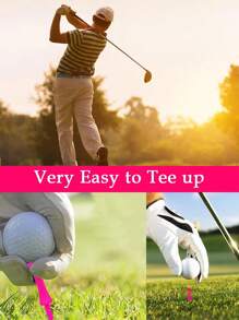 10/20/50 PCSGolf Tees Plastic,Golf Tees 57mm Castle Tees Long Short Durable Portable Professional For Golfer Practice - Multicolor - View 6