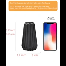 花瓶装饰白色树脂花瓶 1 件，现代家居装饰，波西米亚风花瓶，装饰客厅装饰垫，蒲苇花瓶，宽敞的客厅花瓶，入口区域，台面花瓶套装 - 彩色 - 查看 9