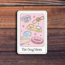 3 Zoll "The Dog Mom" Aufkleber - süßer und verspielter Haustier-inspirierter Vinyl-Aufkleber für Laptops, Notizbücher, Wasserflaschen, Räume für Hundehalter, Lernbereiche und Humor-Zonen | Toll für Hundebesitzer, Tierliebhaber, Humor-Fans und Freunde | Perfektes Geschenk für Freunde, Familie und Haustier-Enthusiasten | Niedlicher Aufkleber für Hunde-Deko, Haustier-Stolz und unterhaltsamen Spaß