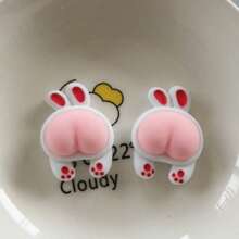 5/10pcs-Cartoon Animal Butt Shoe Decoration, Cute Shoe Decoration Detachable, Personalized Shoe Decoration, Ideal Christmas And Halloween Gifts, Holiday Gift Shoe Accessories