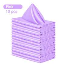1PC/10PCS Shiny Satin Table Runner, Satin Solid Color Table Mat,Perfect Home And Wedding Decoration For Parties, Engagements, Birthdays, Hotels And Homes - Multicolor - View 24