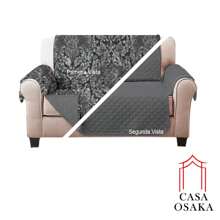 Juego de Fundas de Sofá 1-2-3 Plazas, Cubre sillones Acolchada Reversible, Funda para Sofás con Compatibilidad Universal, Protector Decorativo de Sofá Lavable, Apto a Casa con Niños y Mascotas. Ideal para regalar en Primavera - Blanco y Negro - Ver 3