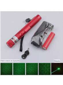 Puntero láser de largo alcance tecnología avanzada profesional portátil conferencia presentación puntero retráctil resistente alta precisión papelería escolar oficina gadget regalo - Rojo - Ver 2