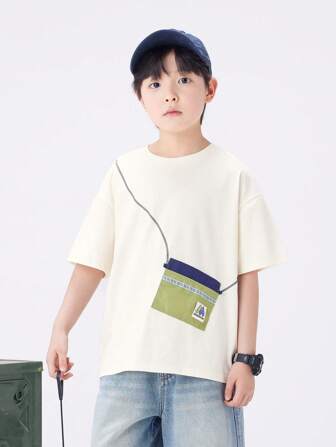 zosee تي شيرت أكمام قصيرة صيفي للأولاد ، رياضي كاجوال متعدد الاستخدامات خفيف الوزن أكمام متوسطة