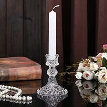1pc Rome Light Luxury French Vintage Crystal Candle Holder Glass Aromatherapy Candlelight Dinner Wedding Shooting Props Candle Holder For Home Decoration