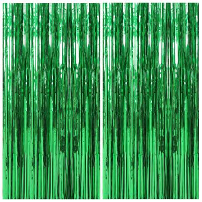 4 Packs Foil Curtain Backdrop,Tinsel Foil Fringe Curtains, Sparkle Metallic Foil Fringe Curtains For St Patricks Day Decorations Photo Booth Props Decoration, For Birthday Wedding Engagement Baby Shower Bachelorette Christmas Holiday Celebration Party Decorations