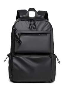 Black Waterproof Backpack Laptop Bag School Backpack For Men - Black - View 11