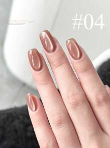 10ml Pink Blue Green Glass Bead Cat Eye Gel Nail Polish 2025 Milk Tea Small Light Bulb Crystal Cat Eye Gel Nail High-Density Glass Bead Cat Eye Spring Summer Nail Art Nail Supplies