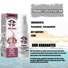 Yegbong Pet Insect Repellent Flea And Tick Repellent For Cats And Dogs External Use Anti-Itch Spray - 1 - View 5
