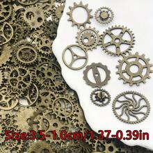 Zufällig gemischte (ca. 30/50g) Zinklegierung, gemischte Größen Metall Mechanisch Steampunk Gang Charm Anhänger DIY Schmuckherstellung Zubehör (4 Farben)