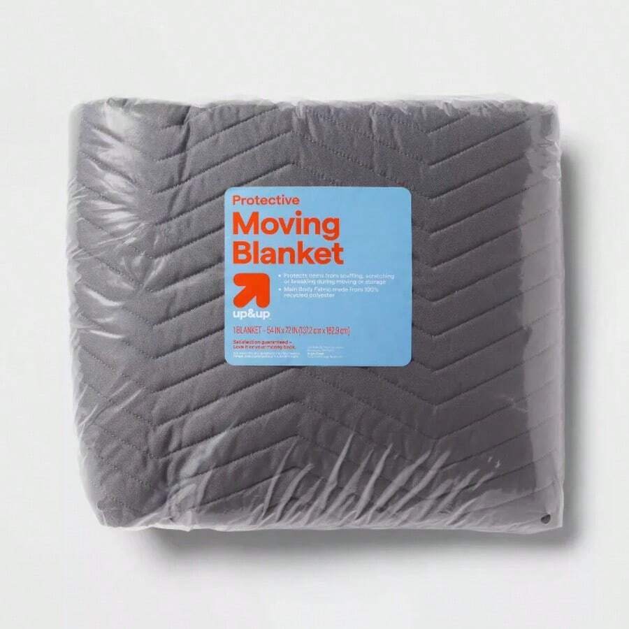 Small Moving Blanket Poly Bag - Up&Up™: Geometric Outdoor Blanket, Camping, Machine Washable, 72"X54" Gray - 1 - Xem 1