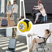 1/8/16/24pcs Luggage Wheel Protective Cover, Luggage Wheel Replacement Rubber Sleeve, Wheel Repair Cover, Suitcase Spinner Wheel Silent Protective Cover, Travel Case Silent Wheel Set, Swivel Wheel Rubber Ring, Suitcase Accessory Protective Cover, For Luggage Wheel, Travel Accessories - Multicolor - View 10