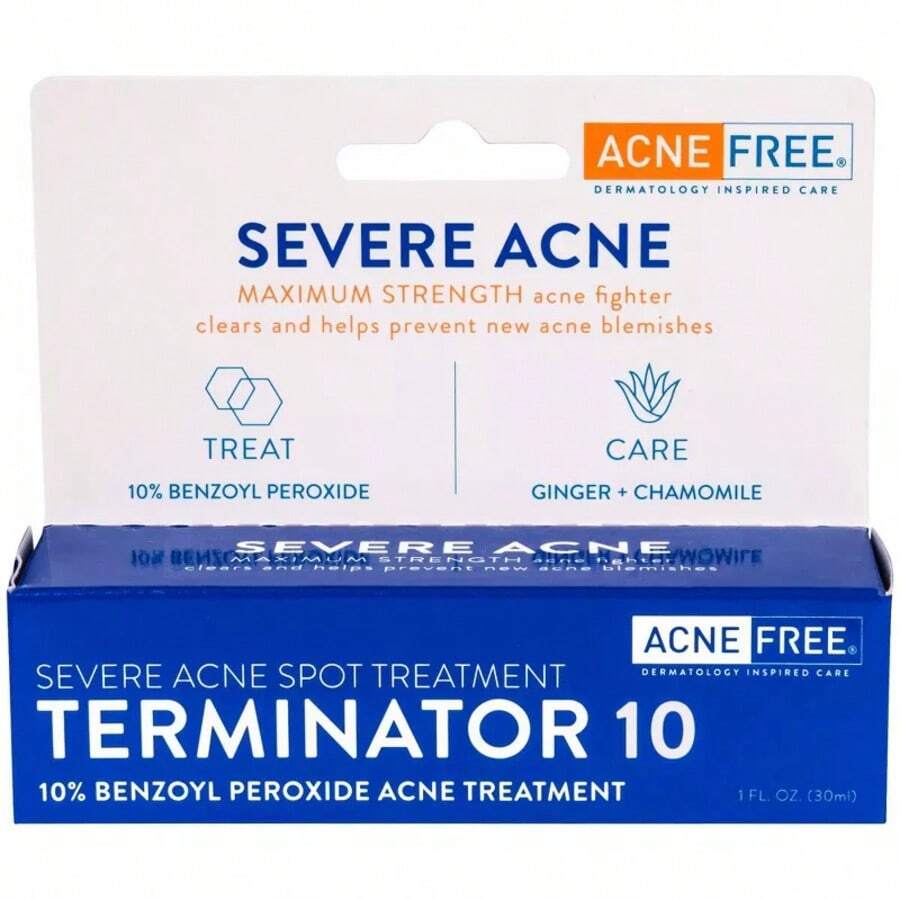 AcneFree Severe Acne Spot Treatment Terminator 10 With 10% Benzoyl Peroxide  - 1 Fl Oz - 1 - View 1