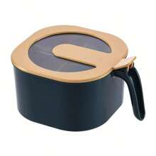 1 pièce Bocal à épices minimaliste à 4 compartiments avec couvercle, boîte à condiments hermétique pour le stockage d'épices, de sel, de sucre et de MSG, convient pour une utilisation quotidienne