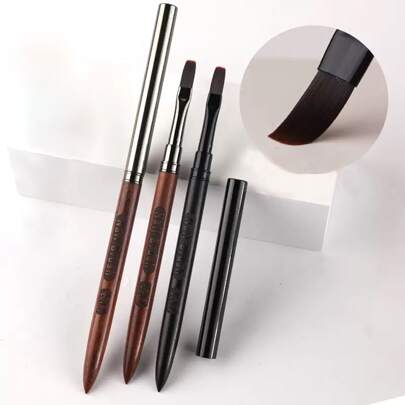1PC 13mm Long Uv Gel Brush Pen Nail Glue Phototherapy Pen Acrylic Nail Art Painting Drawing Brush Manicure Professional Brushes Tool