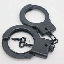 Authentic Silvery Plastic Handcuffs - Realistic Police Costume Accessory With No Battery Required, Perfect For Halloween Parties, Events, And Cosplay - , Lightweight, And Easy To Use - Multicolor - View 6