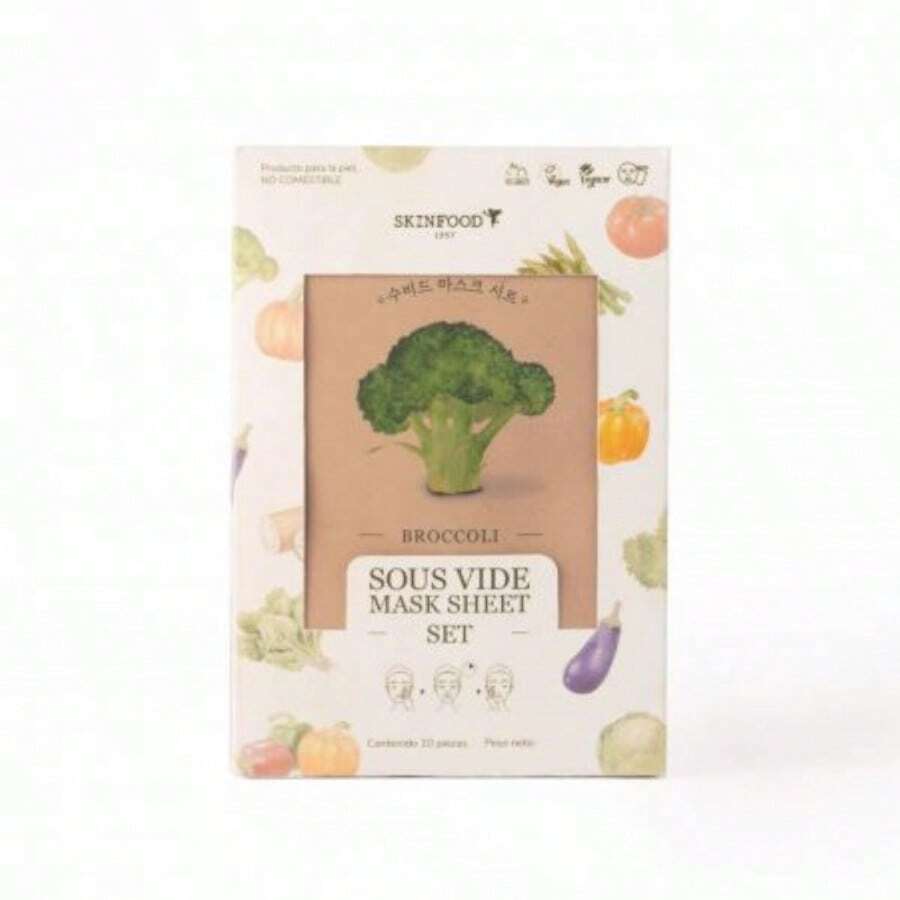 Skinfood - Sous Vide Mask Sheet (Broccoli) - White - View 1