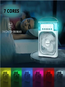 Mini Air Conditioner Portable Fan Air Conditioner Humidifier With LED USB Input Mini Portable Fan Usb Mini Portable Air Conditioner Air Conditioner With Ice Dispenser - White - View 6