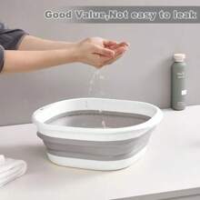 3 Pack Collapsible Tub Wash Basin Laundry Baskets Space Saving Storage Container For Dishing Fruit Camping Laundry Hiking Home