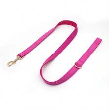 2pcs Set: Magenta Velvet Zinc Alloy Pet Collar/Dog Collar + Leash, Adjustable Size Fits Small/Medium/Large Dogs, Soft & Comfortable Velvet Material Suitable For Long-Term Wear, Ideal For Pets With Sensitive Skin