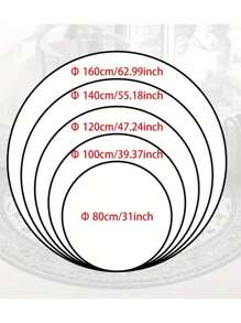 1pc Round Exotic Living Room Carpet, Turkish Style Sofa Blanket, Coffee Table Mat, Kitchen/Bedroom/Living Room Multi-Size, Vibrant Red/Brown/Multi-Color, Decorative High-End Printed Washable Carpet (Pay Attention To The Edging Color)