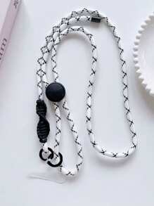 多色编织可调节手机挂绳，户外防丢失肩带绳