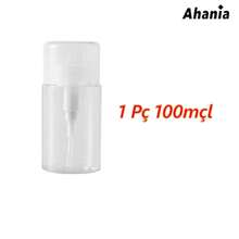 Ahania Acetone Holder 100ml/150ml Transparent Push Down Pump Bottle Makeup Remover Refillable Reusable - Nhiều màu - Xem 11