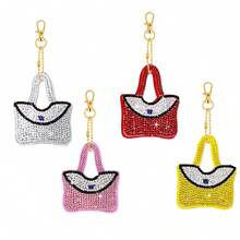 Diamond Painting Keychain Kit, Diamond Art Keychain, Diamond Painting Kit For Children, Bag Keychain Ornament, 5D Double-Sided Dot Diamond Butterfly And Heart Keychain, Suitable For Kids And Adults, DIY Craft