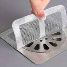 4pcs Disposable Floor Sink Strainer Filter Mesh Hair Catcher Stickers For Shower Kitchen Sink & Bathroom Drains Anti Clog Insect Proof Floor Drain Covers