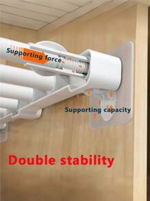 Conjunto de 10/20/30 ganchos adesivos para prateleiras de guarda-roupa, suportes para prateleiras de armário, ganchos de plástico transparente sem furos, adequados para divisórias, estantes de cozinha, guarda-roupas e prateleiras de banheiro. - Multicolorido - Ver 7