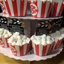 25/50 chiếc giấy gói bánh cupcake bỏng ngô Carnival Circus cho đêm xem phim, sự kiện theo chủ đề xiếc - Đồ trang trí bánh cupcake bằng giấy Universal cho sinh nhật, lễ tốt nghiệp, tiệc tùng, vật dụng trang trí bánh - Nhiều màu - Xem 2