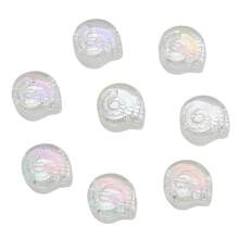 30 stuks 12mm glazen slakkenkralen met middengat, platte geregen kralen, zeeslakkenkralen voor doe-het-zelf sieraden maken, knutselaccessoires, damesarmband, telefoonketting, sleutelhanger, autohanger, aquariumdecoratie