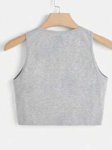 Custom Women's Short Tank Top - Add Your Own Text And Photos (Fruits/Photos/Friends Photos/Selfies/Favorite Patterns/Pets), Design Your Own Personalized Prints