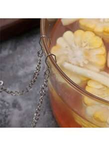 1pc, Mesh Seasoning Ball, Spice Ball, Metal Tea Bag, Tea Ball, Tea Strainer, Tea Steeper, Mesh Tea Infuser, Premium Tea Filter, Mesh Tea Filter, Creative Tea Separator, Kitchen Accessaries, Kitchen Tool