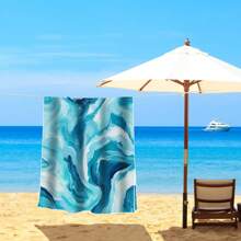 1pc Extra Large Beach Towel - Soft, Lightweight And Absorbent Polyester Bathing Towel, Suitable For Travel, Swimming, Camping, Yoga, Fitness, Beach Vacation And Beach Parties - Perfect Gift For Family And Friends - Multicolor - View 23