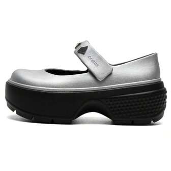 Crocs 男女通用 Snow Cottage 金属玛丽珍轻便舒适拖鞋/凉鞋 210437-040