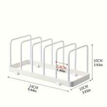 1pc Dish Drying Rack, Drawer Type Kitchen Organizer Rack, Simple Style Storage Holder, No Drilling Required - Multicolor - View 6