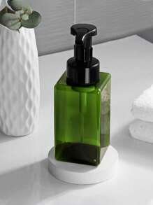 1pc/2pcs Square Plastic Pump Bottle, Bath Shower Gel Shampoo Storage Empty Bottle, Home Use Liquid Soap Foaming Dispenser, Facial Cleanser Foaming Pump Bottle